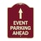 Signmission Designer Series Parking & Post Kit, Burgundy Heavy-Gauge Aluminum Sign, 24" x 18", BU-1824-23366 A-DES-BU-1824-23366 - alternate 1